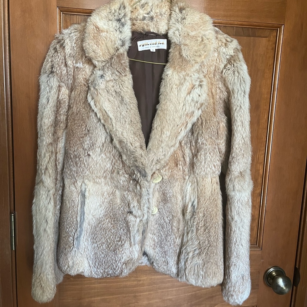 Vintage Women’s Rabbit Fur Jacket - Would be great for Holiday Dance